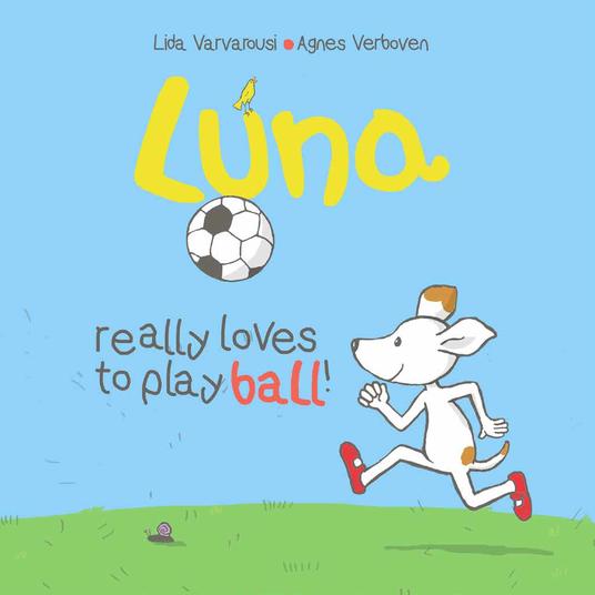 Luna really loves playing ball!