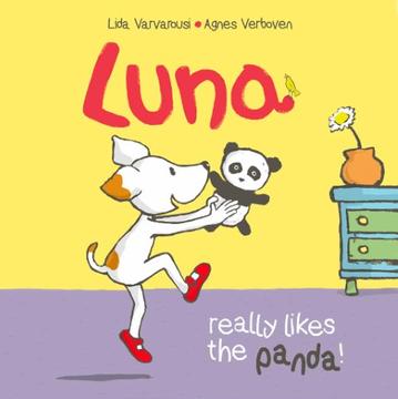 Luna really likes the panda